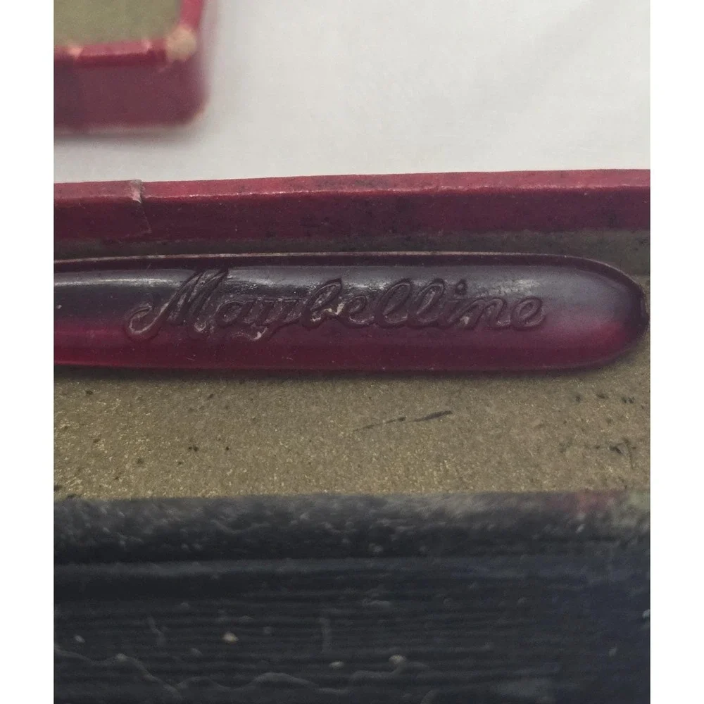 Vintage 1930s Maybelline Velvet Black Mascara Original Brush Original Red Box